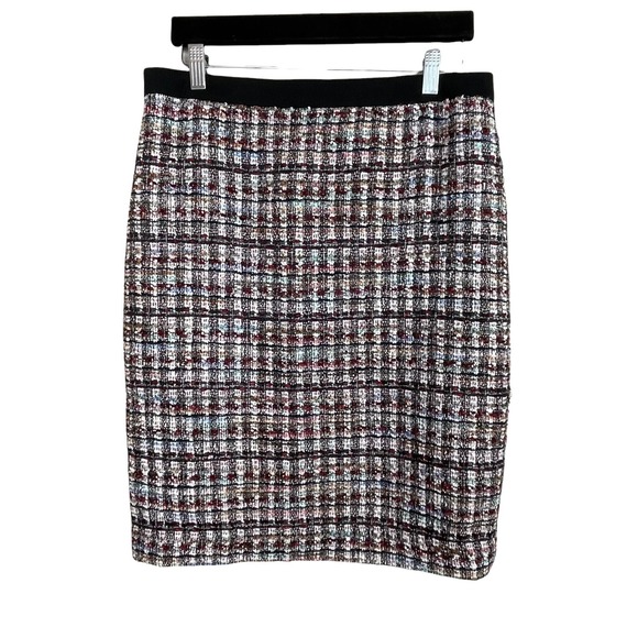 Talbots Dresses & Skirts - NWT Talbots Colorful Plaid Tweed Pencil Skirt Petite Sz 10P Preppy Classic‎